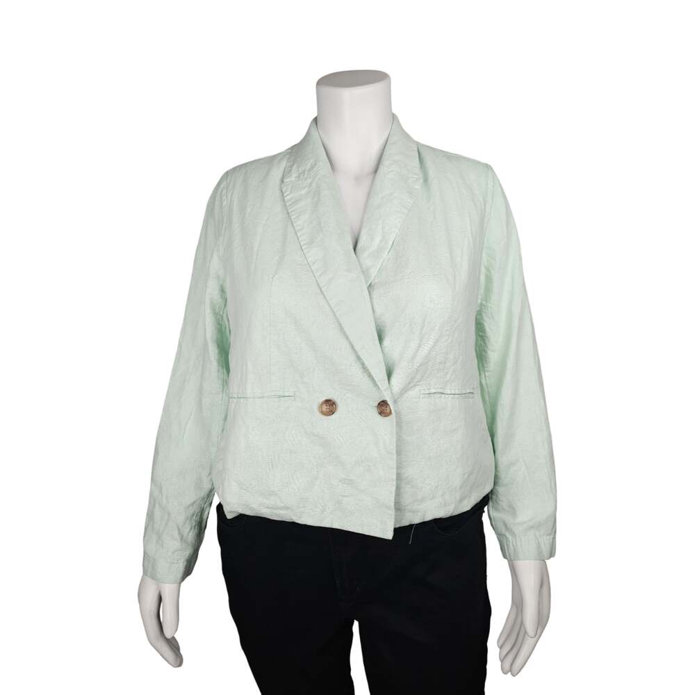 Cato Fashions | Cato Plus Size Cropped Blazer, Mint Green 18/20W